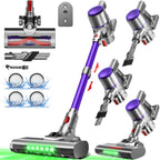Akku-Hand-und Stielstaubsauger Akku staubsauger 55000Pa/50Min, Staubsauger Kabellos HEPA*4