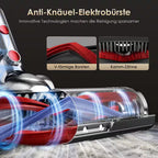 Akku-Hand-und Stielstaubsauger Akku-Staubsauger 85000Pa, 70 Min Laufzeit, 2.6L, leise