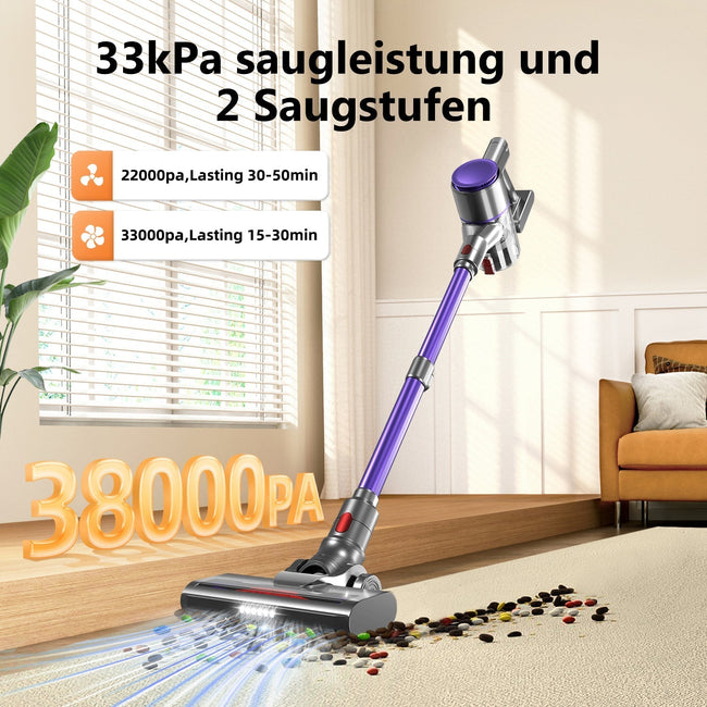 Akku-Hand-und Stielstaubsauger Akku Staubsauger Kabellos 38000Pa/50Min/1.6L HEPA*4 Main Image