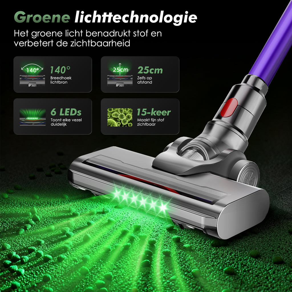 Akku-Hand-und Stielstaubsauger Akku staubsauger 55000Pa/50Min, Staubsauger Kabellos HEPA*4