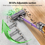 Akku-Hand-und Stielstaubsauger Akku Staubsauger, 80000Pa/700W/70Min/1.8L Kabelloser Staubsauger