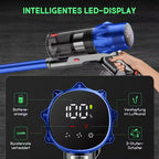 Akku-Hand-und Stielstaubsauger Akku Staubsauger,85000Pa/2.8L/70min OLED-Display Staubsauger Kabellos