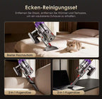 Akku-Hand-und Stielstaubsauger Akku-Staubsauger 85000Pa, 70 Min Laufzeit, 2.6L, leise