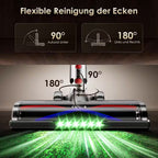 Akku-Hand-und Stielstaubsauger Akku-Staubsauger 85000Pa, 70 Min Laufzeit, 2.6L, leise