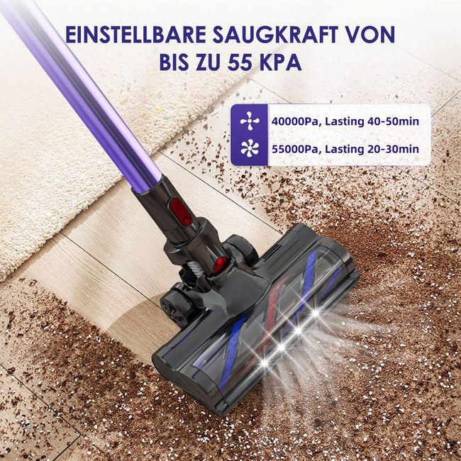 Akku-Hand-und Stielstaubsauger Akku Staubsauger, 55000Pa/550W/50Min/1.6L Kabelloser Staubsauger Main Image